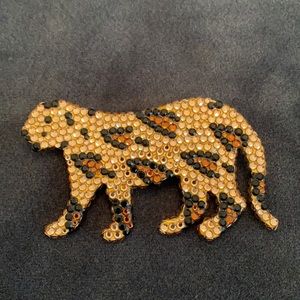 Vintage Richard Kerr Rhinestone Cheetah Pin